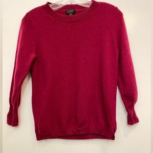 J. Crew Red Sweater size M 100% cashmere